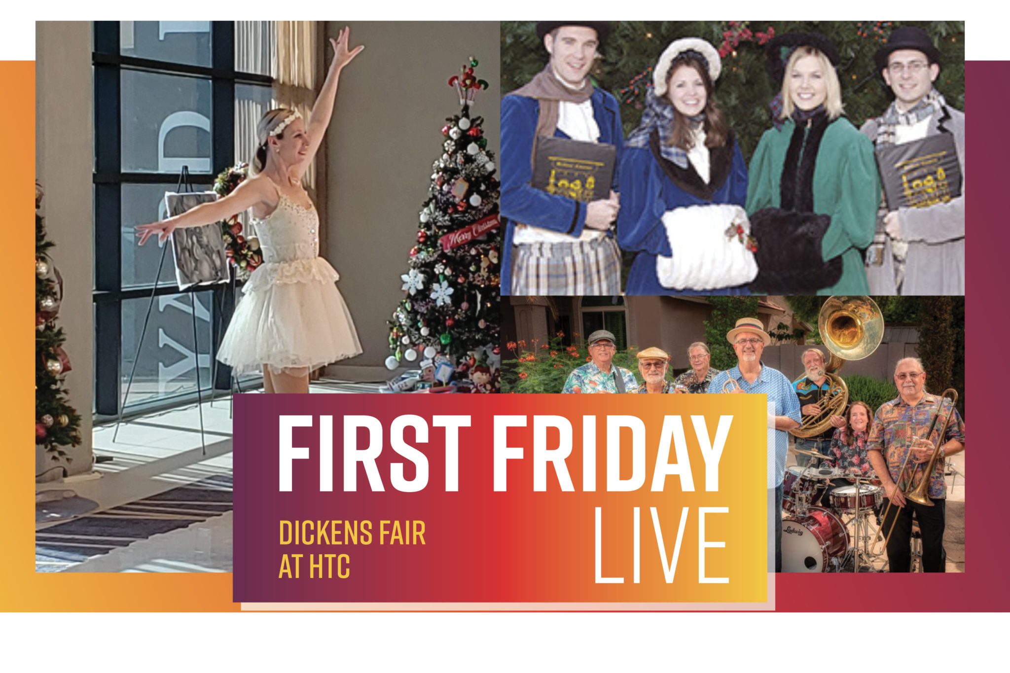 First Friday Live – Dickens Fair Poster Image