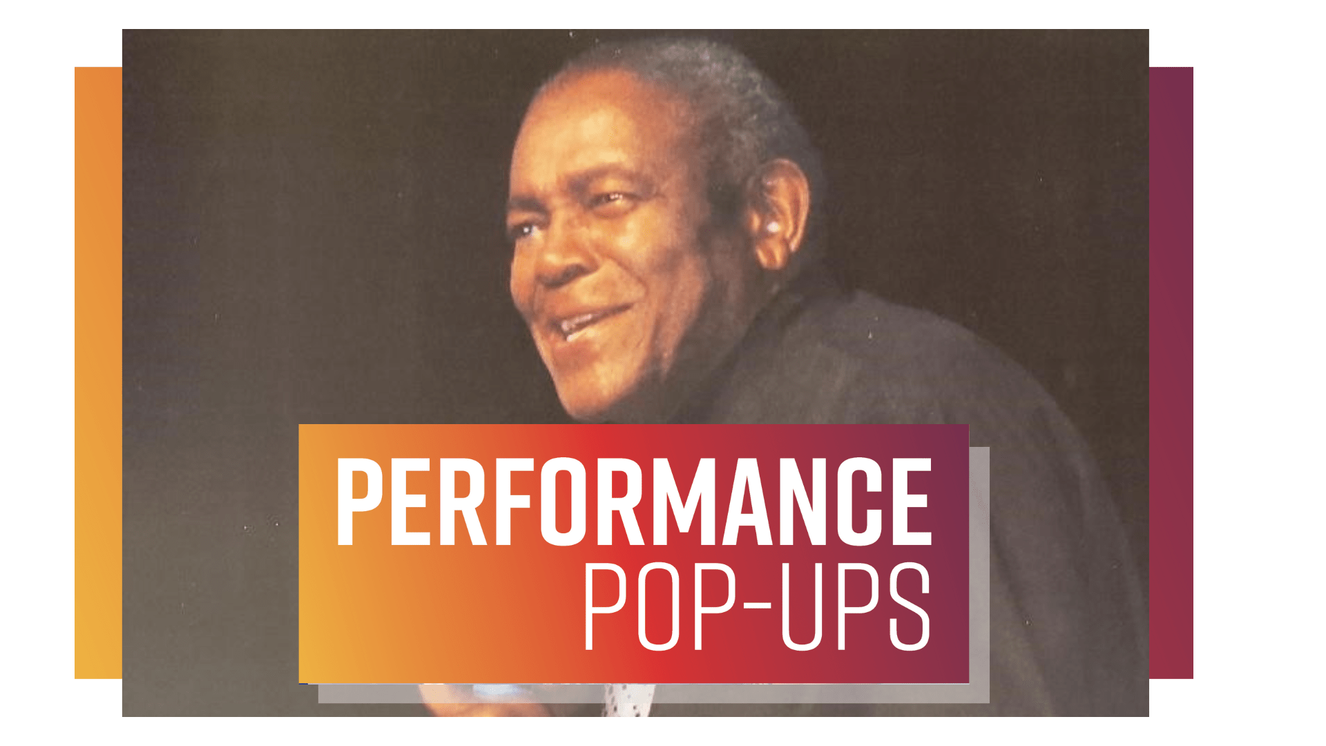 Performance Pop Up: Jazz Vocalist, Jesse Washington Poster Image