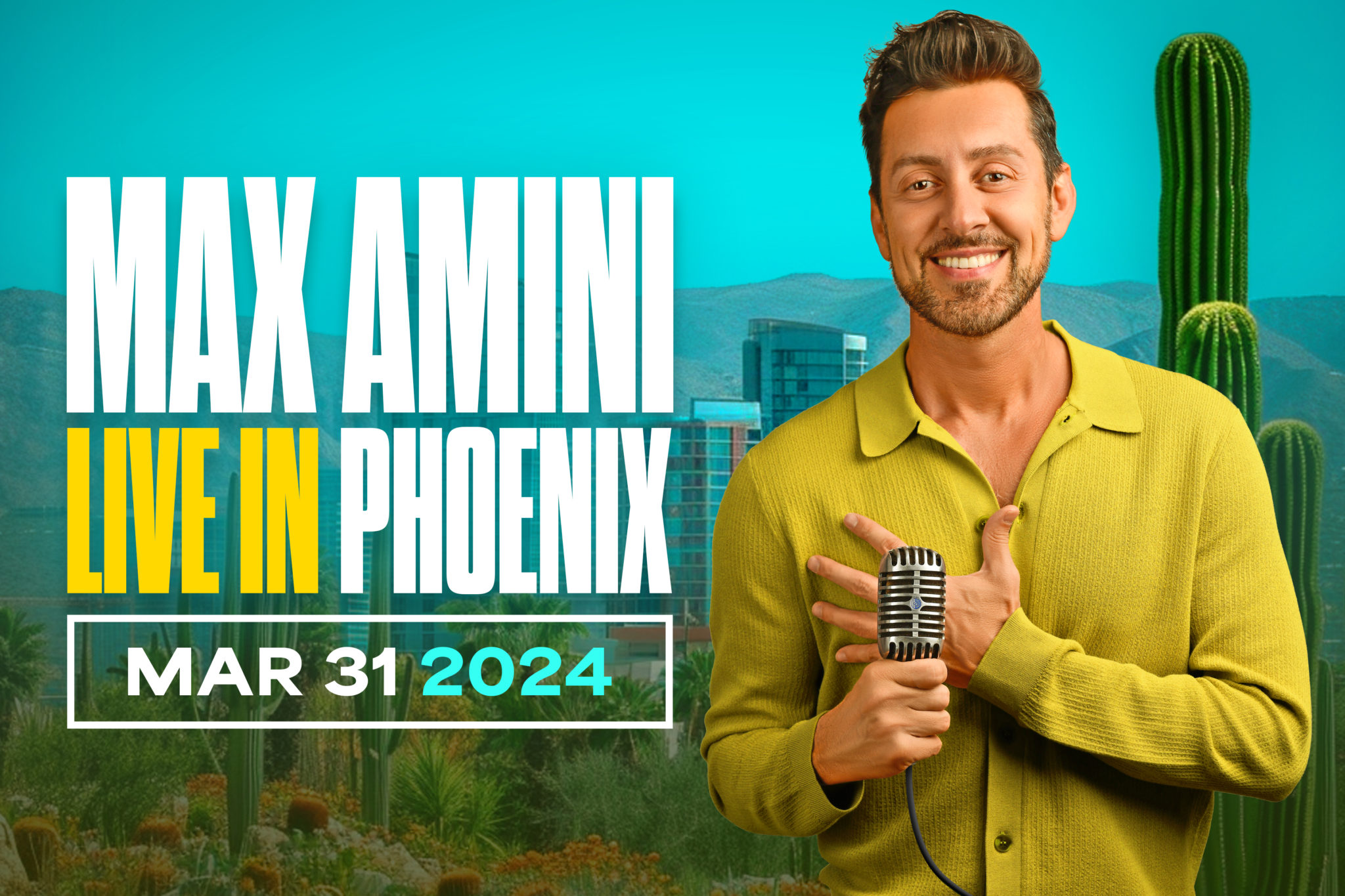 Max Amini Live in Phoenix! Poster Image