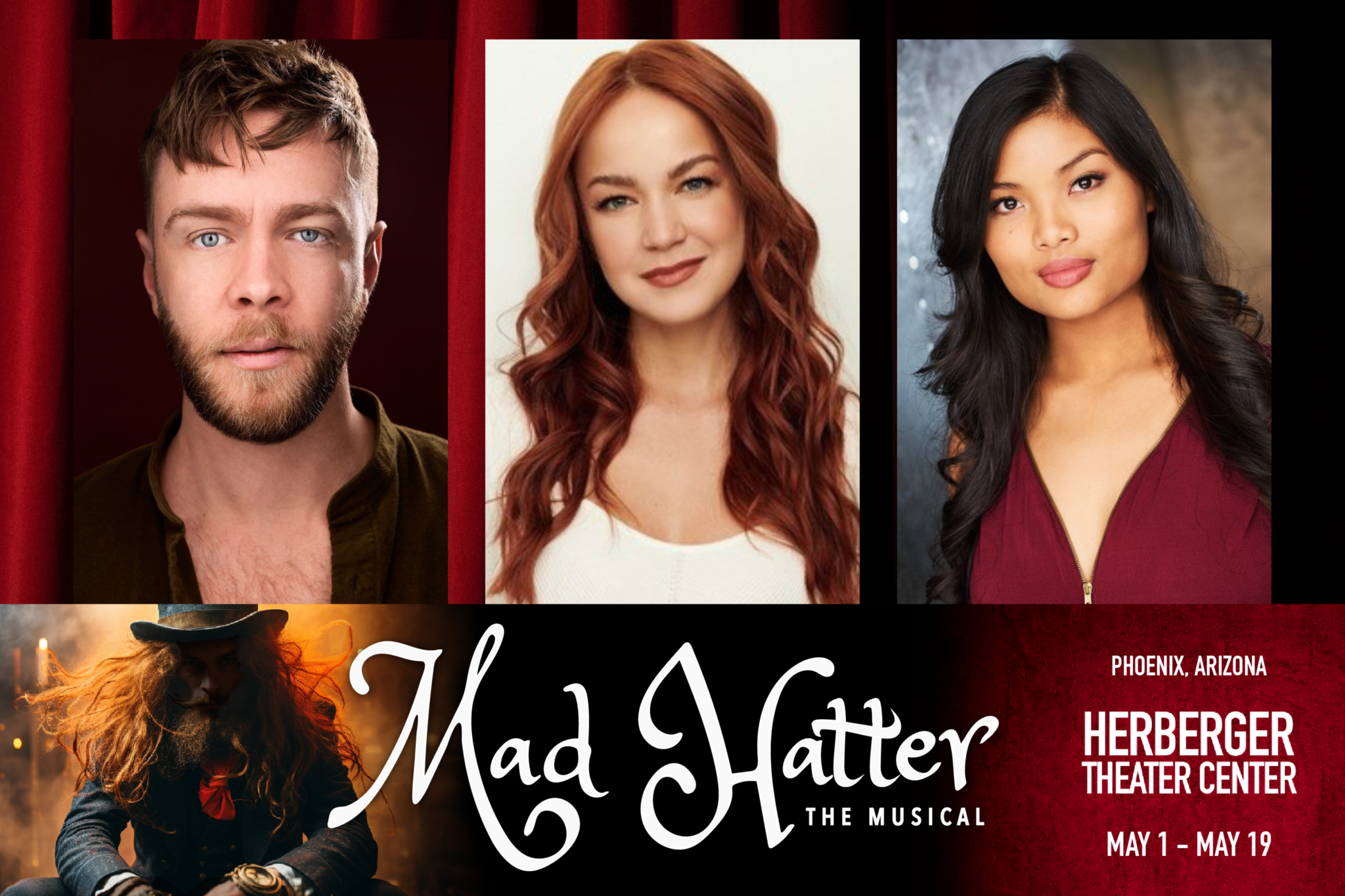 TRAVIS KENT, REANNE ACASIO AND LAUREN ZAKRIN To Star in World Premiere Musical “Mad Hatter The Musical”